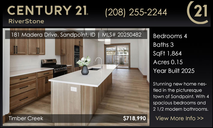 Welcome to this stunning new home nestled in the picturesque town of Sandpoint