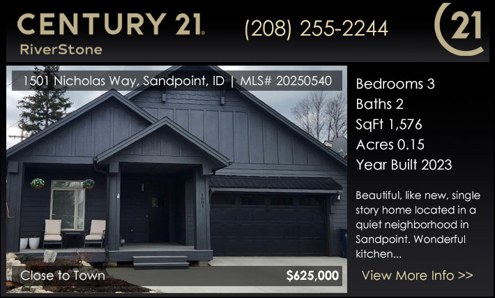 Beautiful, like new, single story home located in a quiet neighborhood in Sandpoint